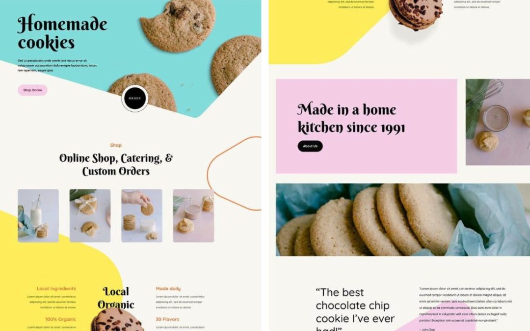 ET – Homemade Cookies Landing Page