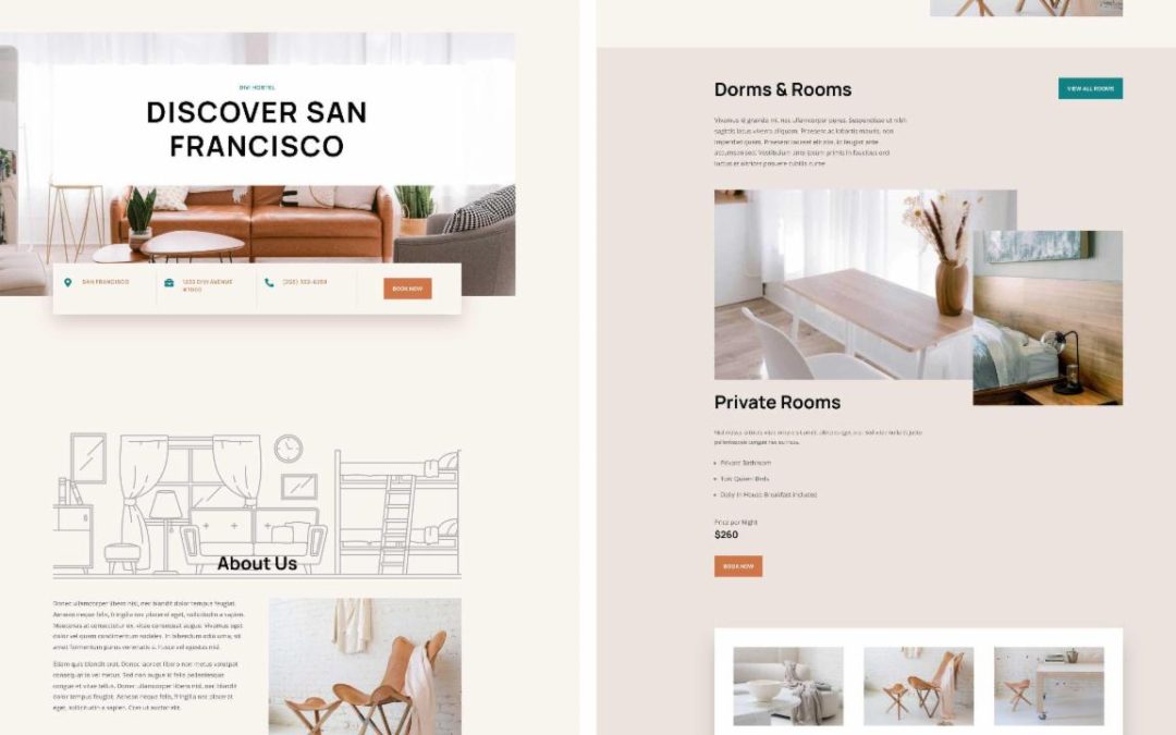 ET – Hostel Landing Page
