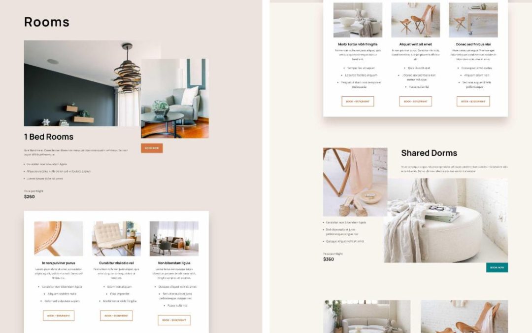 ET – Hostel Rooms Page