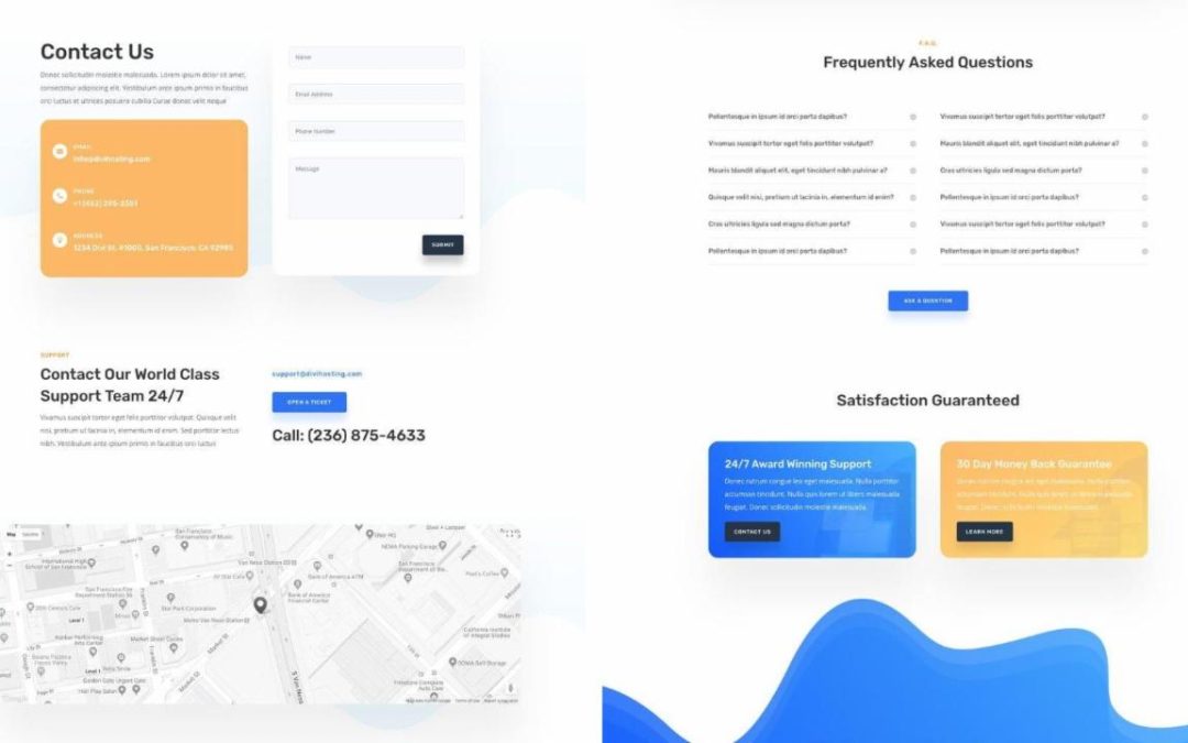 ET – Hosting Company Contact Page