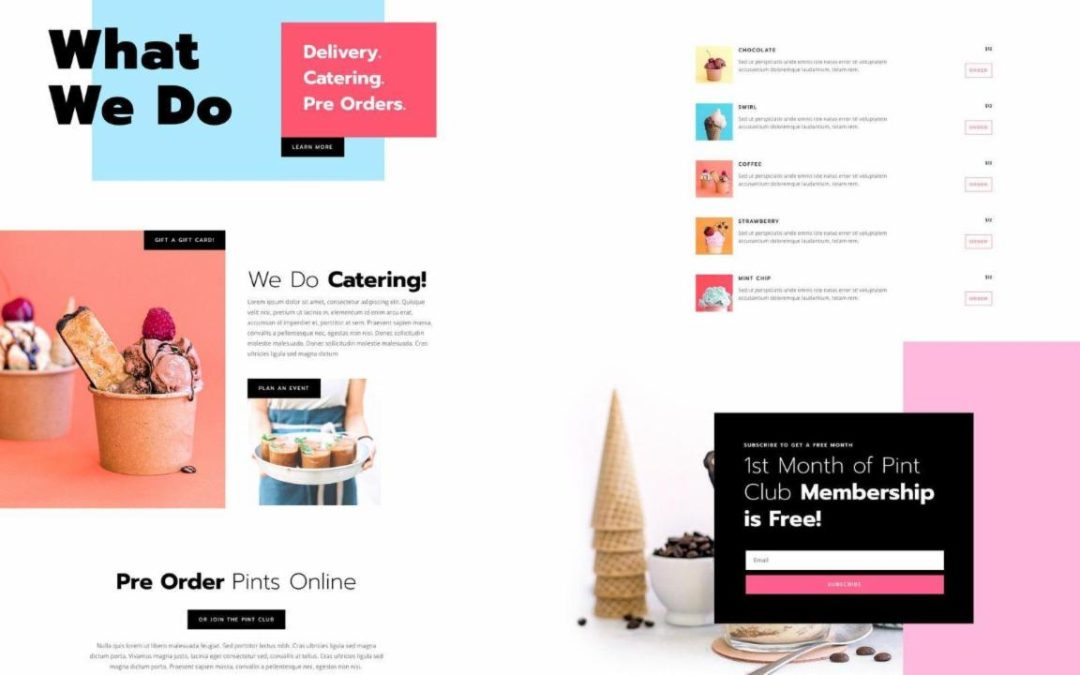 ET – Ice Cream Shop Services Page