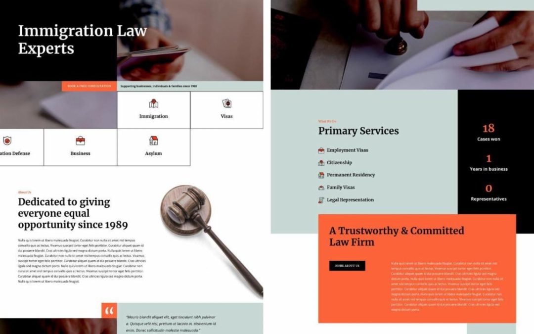 ET – Immigration Lawyer Landing Page