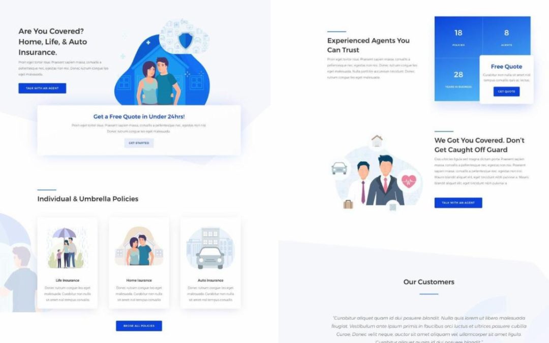 ET – Insurance Agency Landing Page