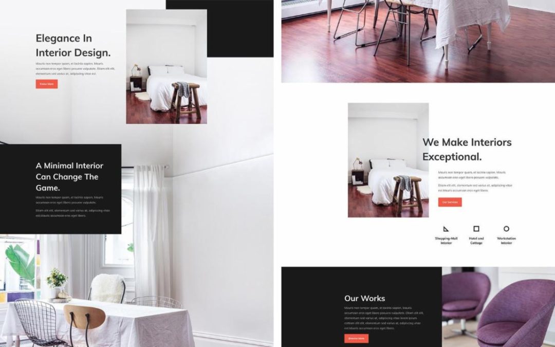 ET – Interior Design Company Landing Page