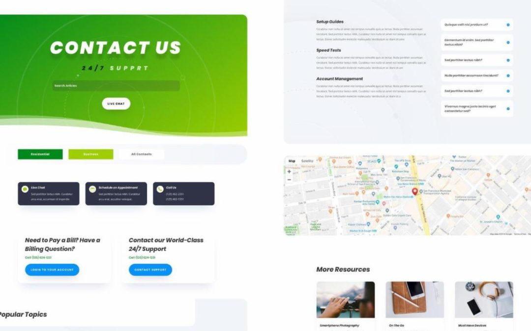 ET – Internet Service Provider Contact Page