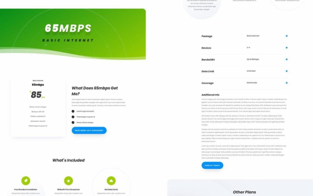 ET – Internet Service Provider Service 2 Page