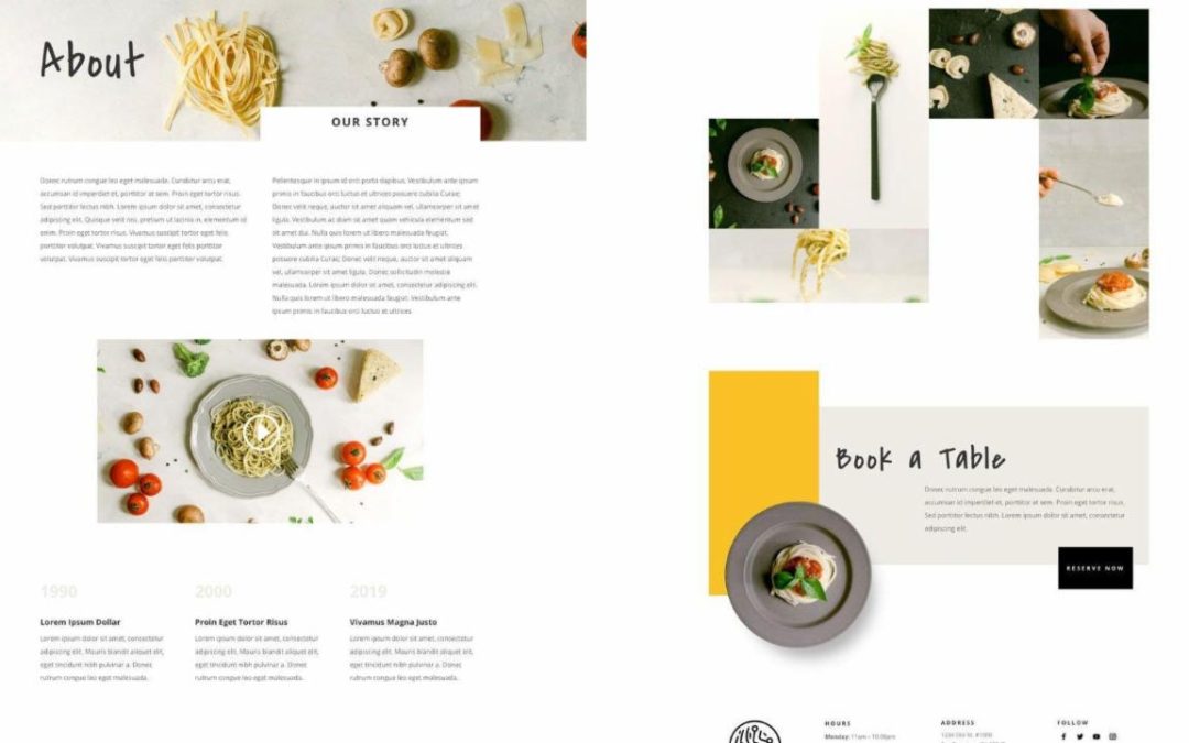 ET – Italian Restaurant About Page