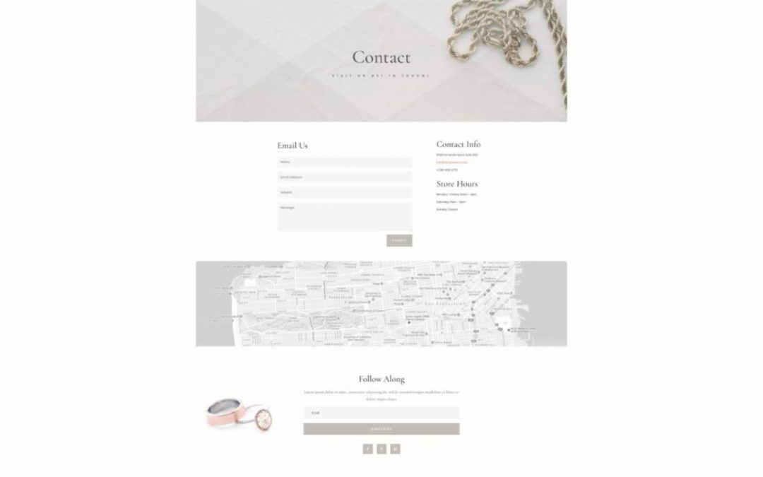 ET – Jeweler Contact Page