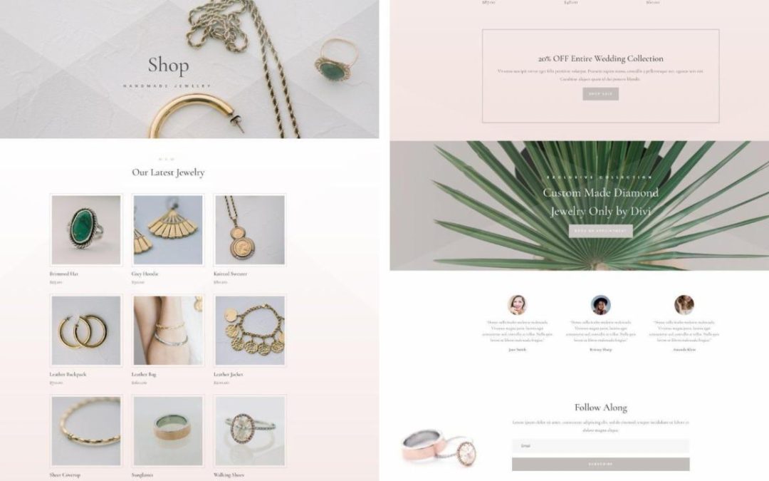 ET – Jeweler Shop Page