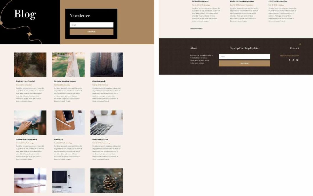 ET – Jewelry Designer Blog Page