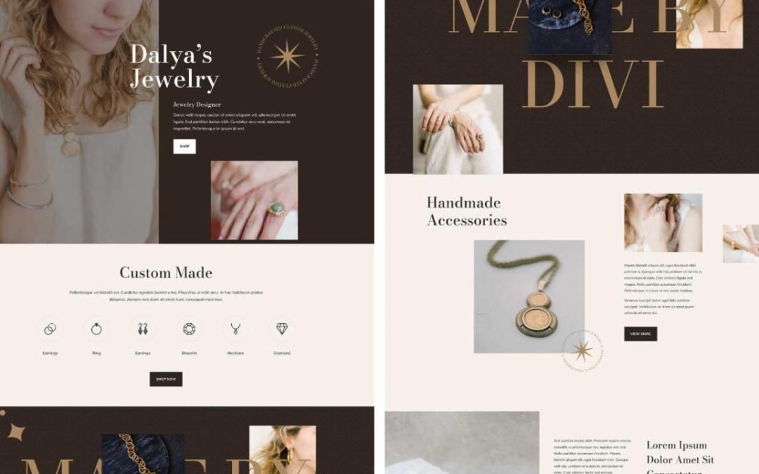 ET – Jewelry Designer Landing Page