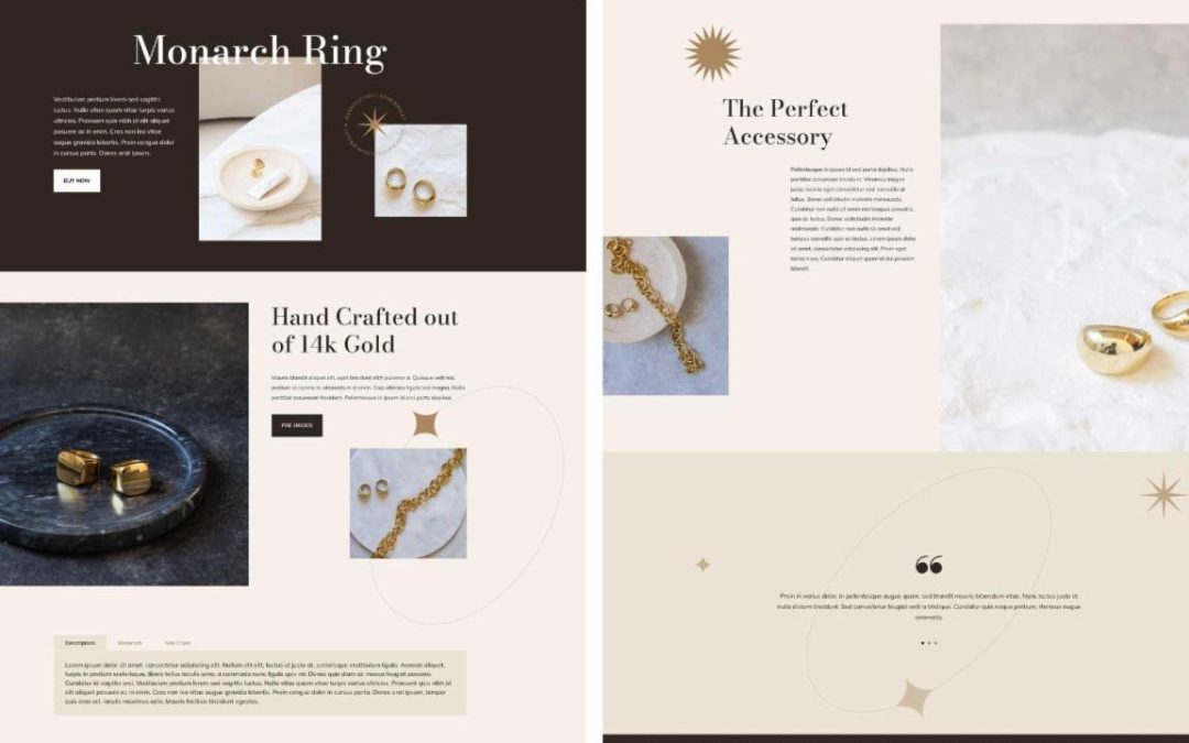 ET – Jewelry Designer Product Page