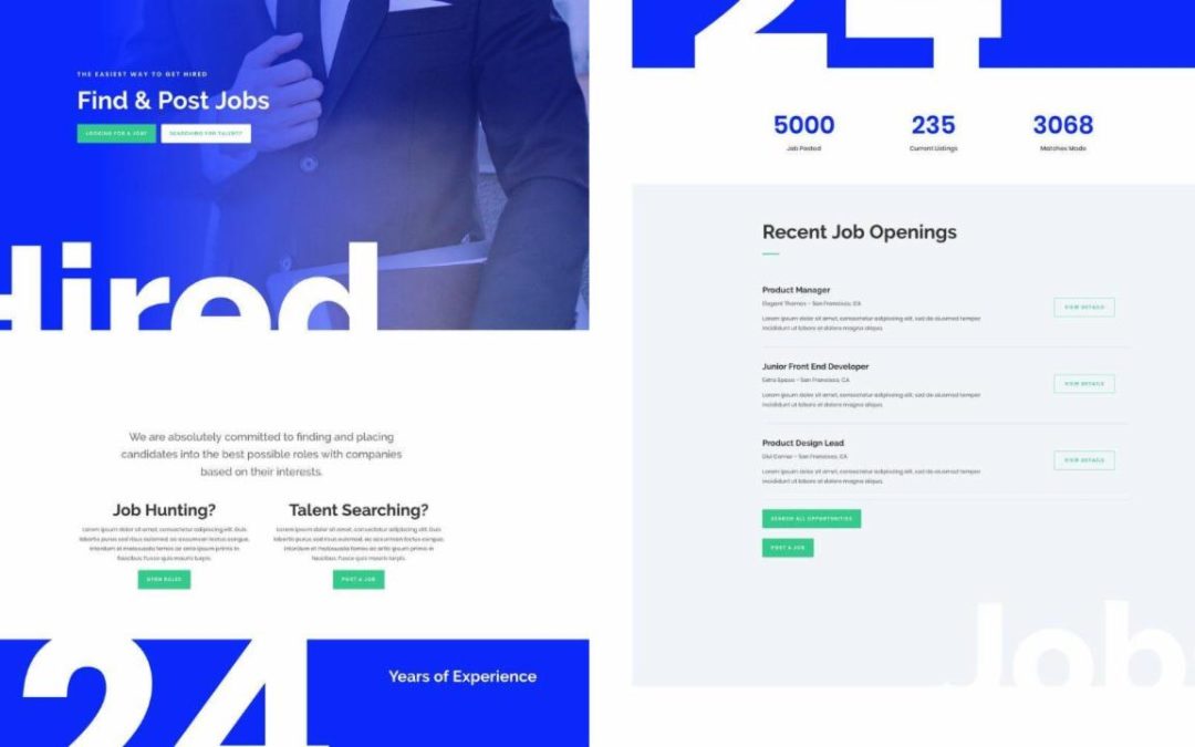 ET – Job Recruiter Home Page