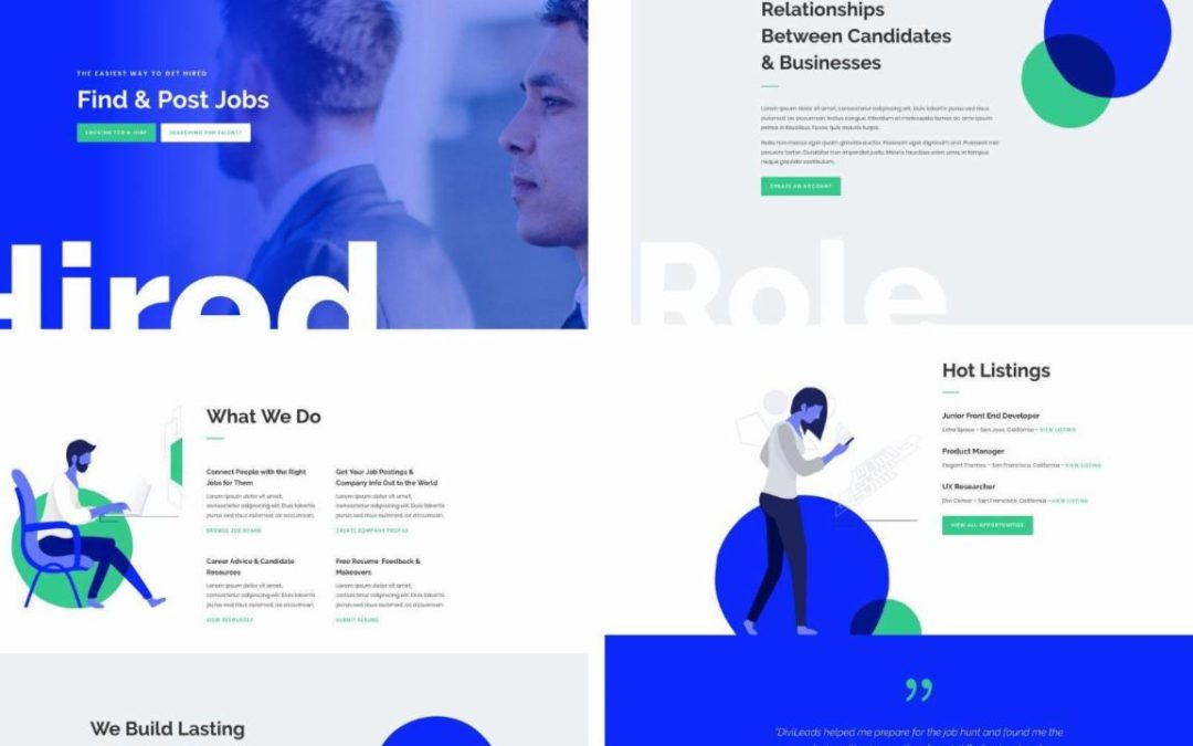 ET – Job Recruiter Landing Page