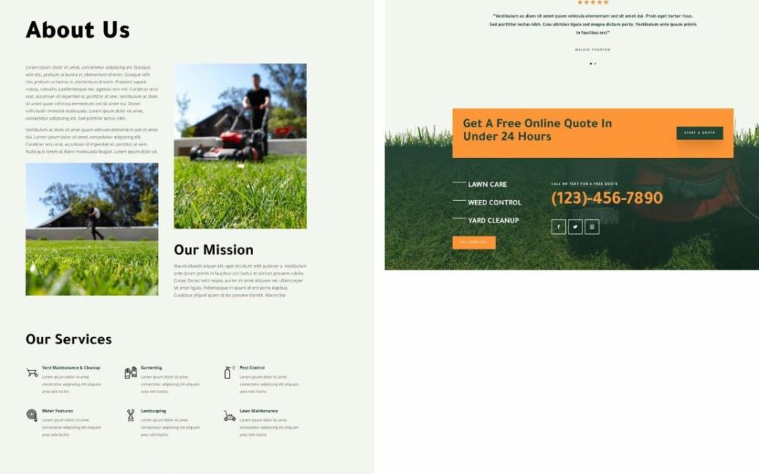 ET – Landscape Maintenance About Page