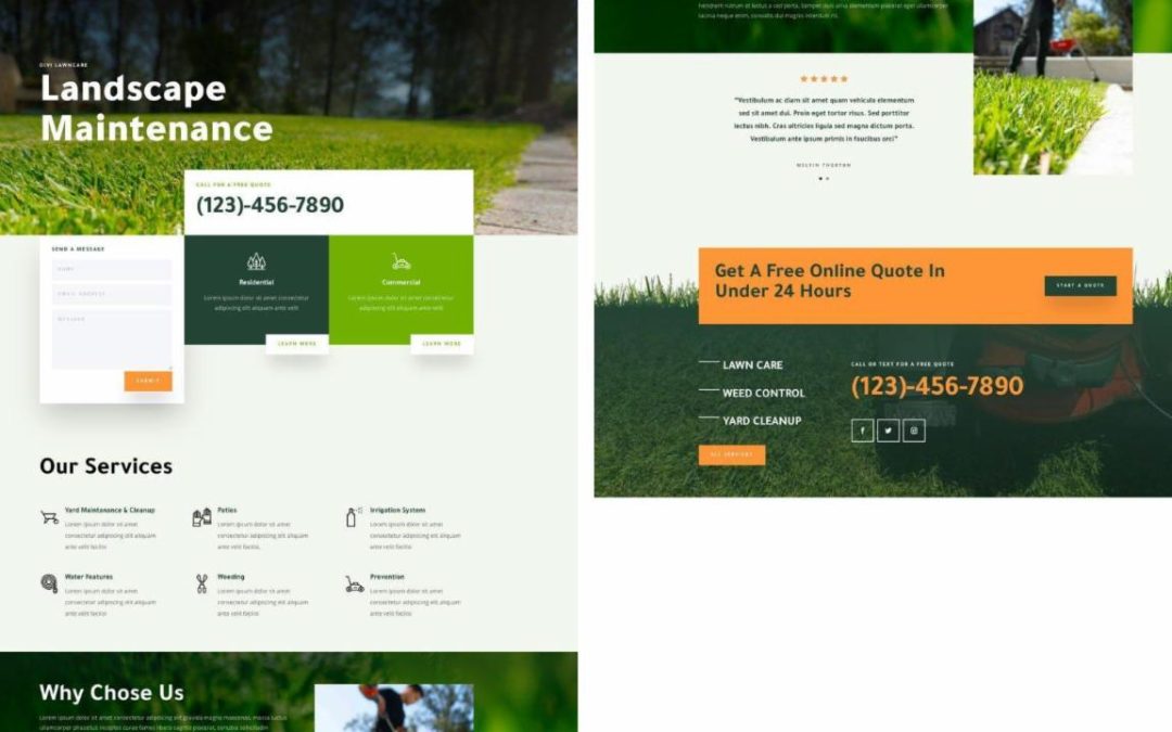 ET – Landscape Maintenance Home Page