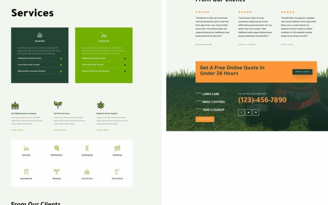 ET – Landscape Maintenance Services Page