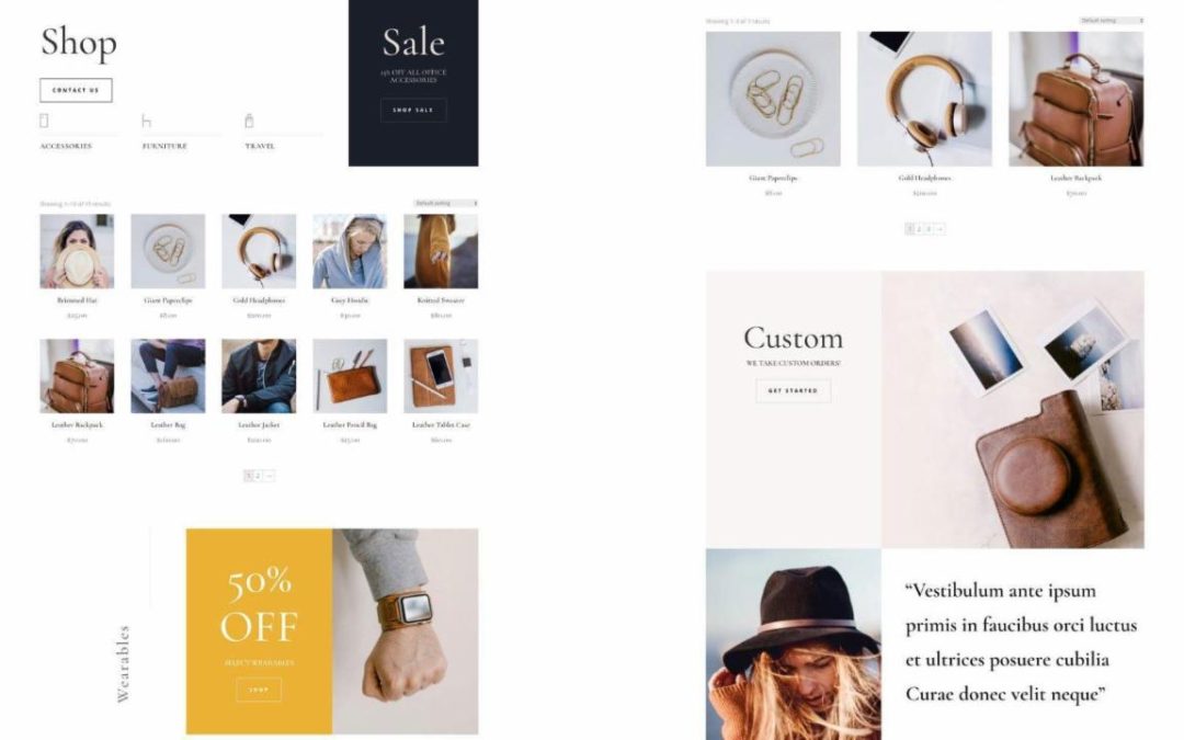 ET – Leather Company Shop Page