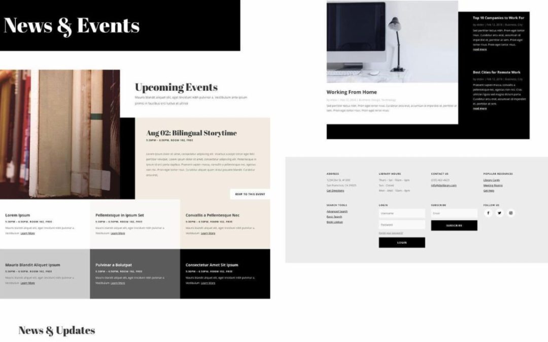 ET – Library Events Page