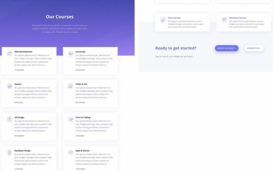 ET – LMS Courses Page