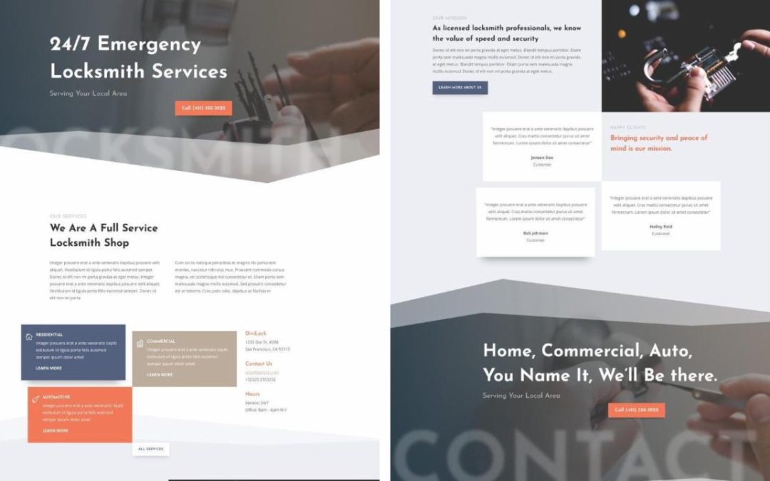ET – Locksmith Landing Page