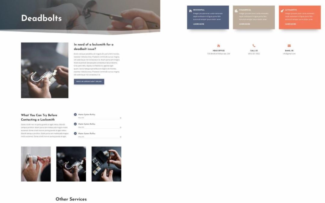 ET – Locksmith Service Page