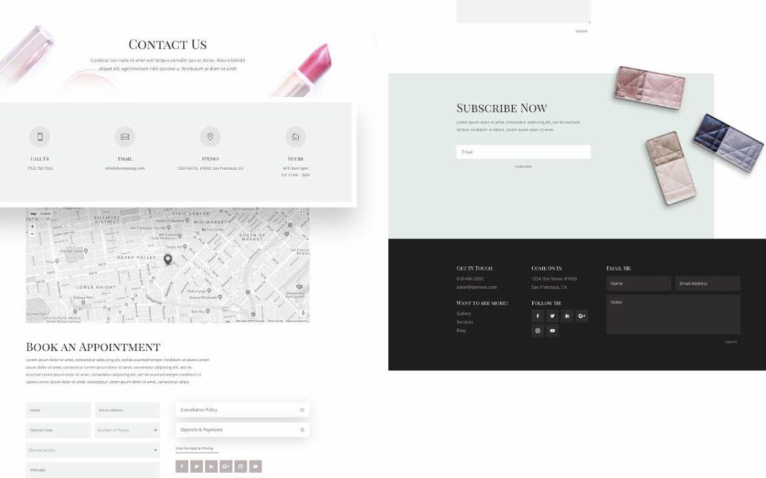 ET – Makeup Artist Contact Page