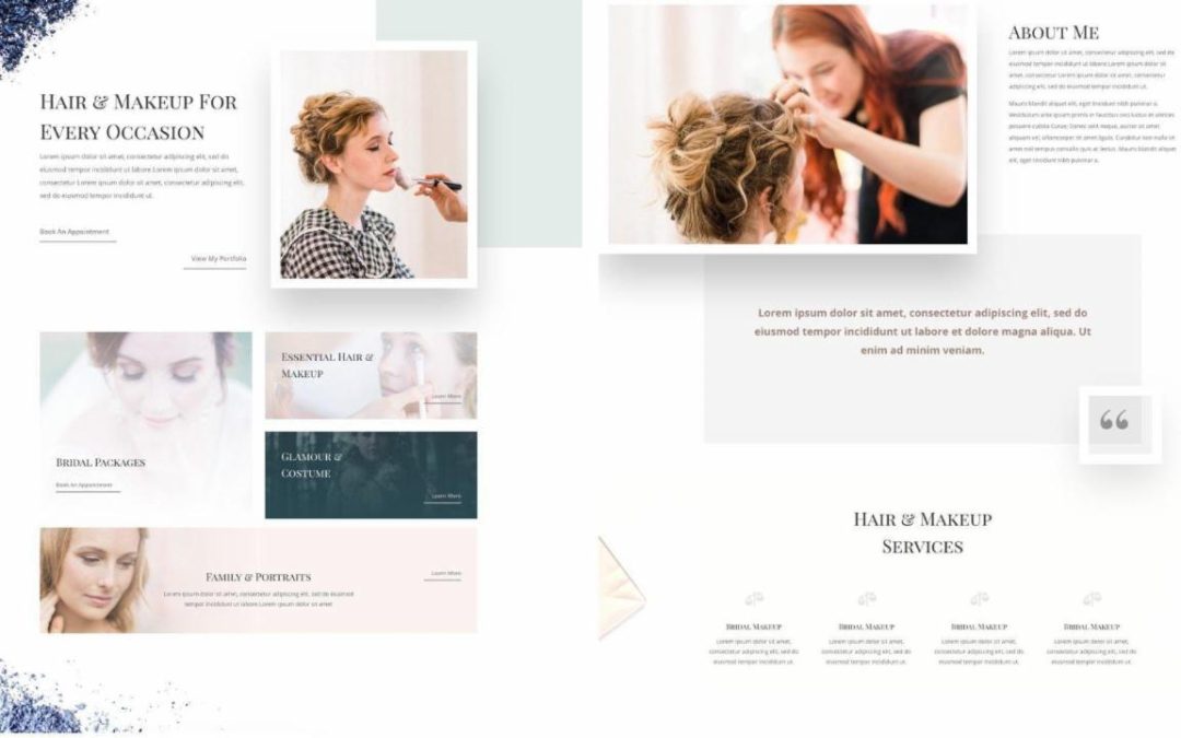 ET – Makeup Artist Landing Page