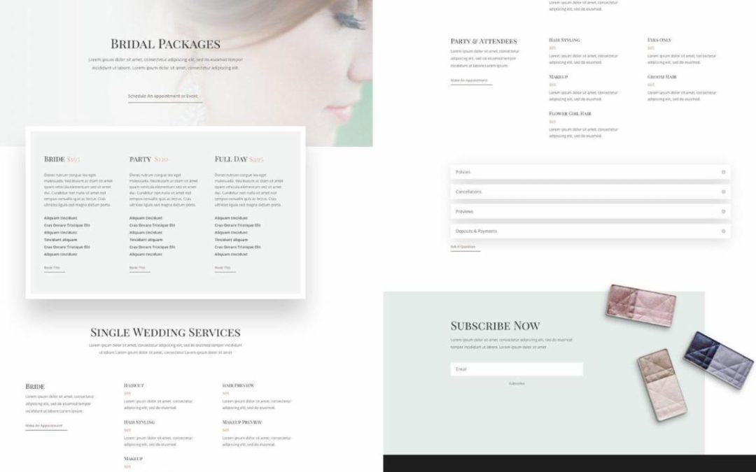 ET – Makeup Artist Pricing Page