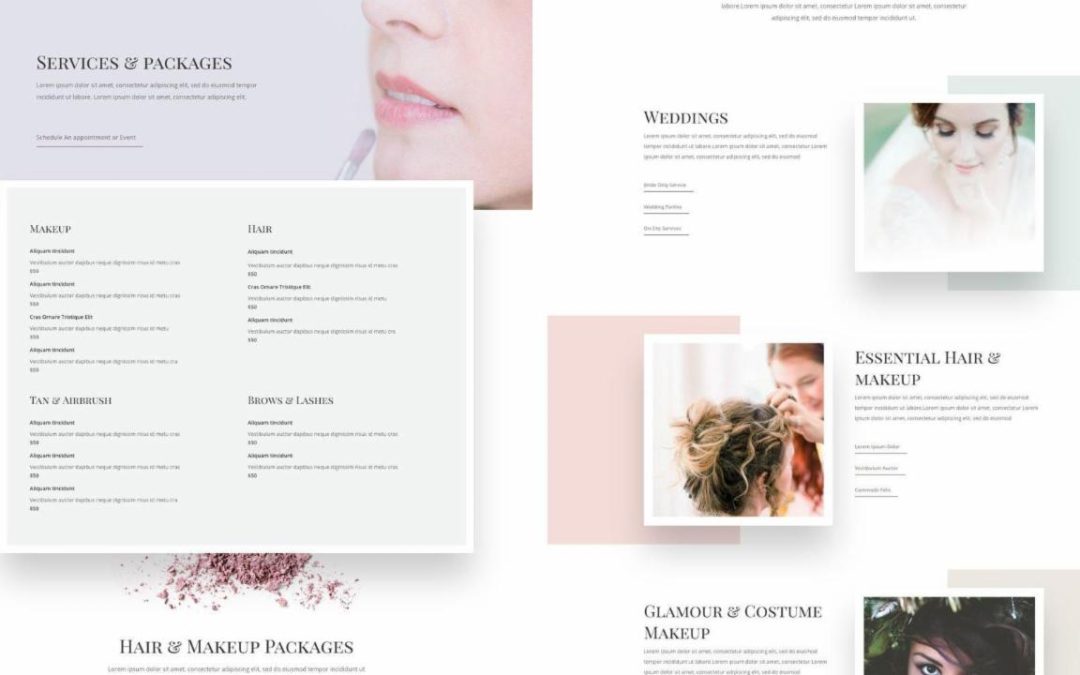 ET – Makeup Artist Services Page