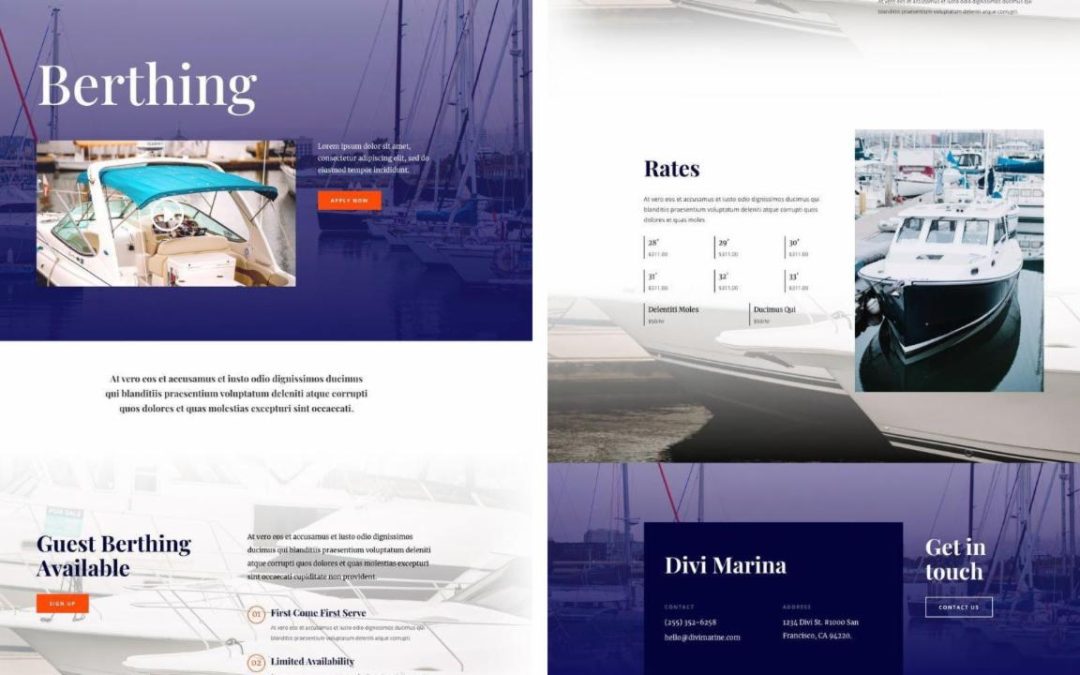 ET – Marina Service Page
