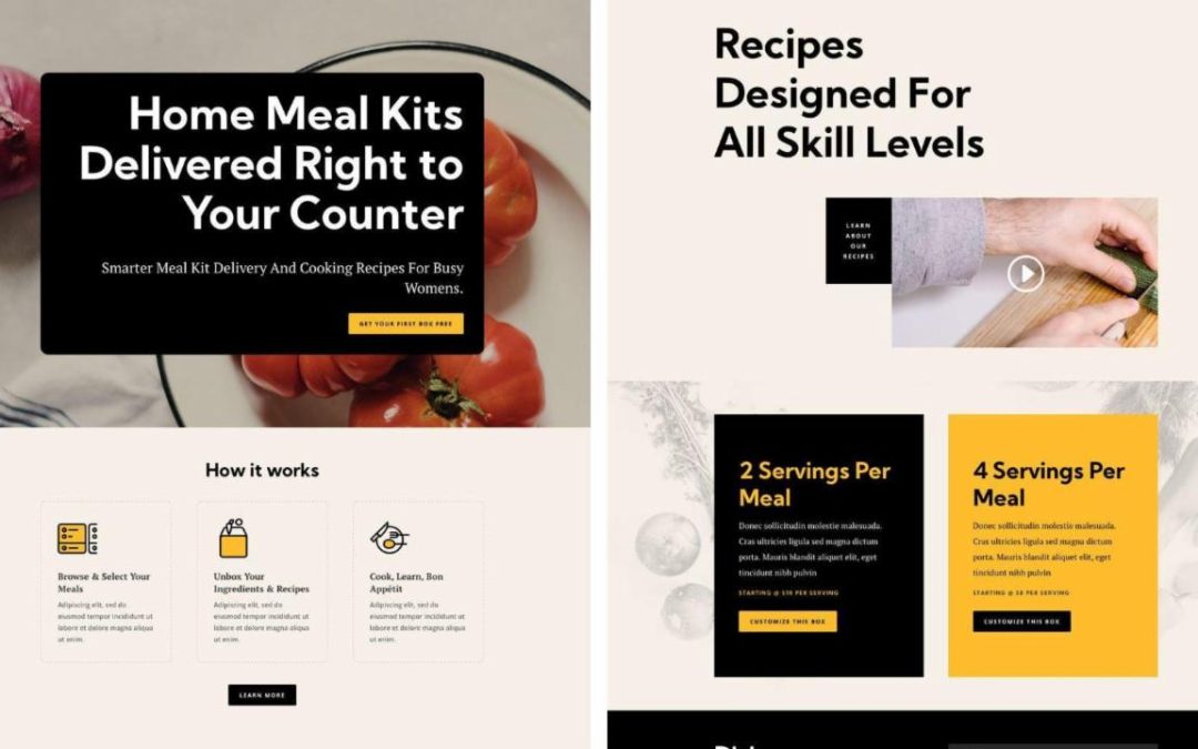 ET – Meal Kit Home Page