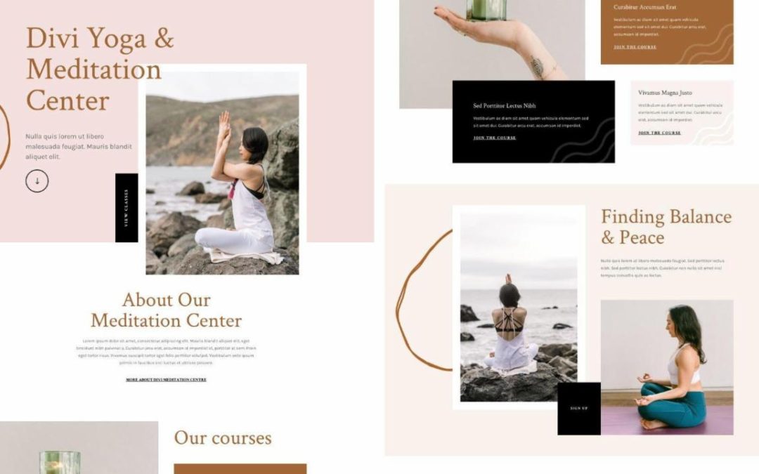 ET – Meditation Center Landing Page