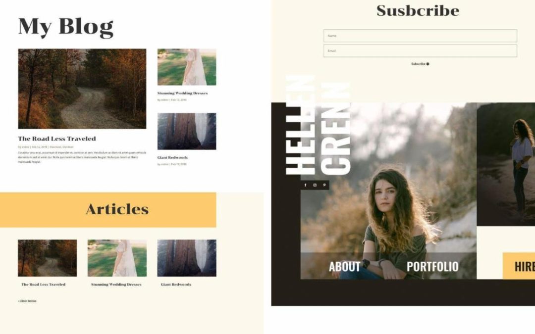 ET – Model CV Blog Page
