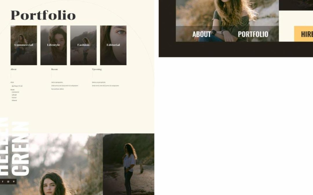 ET – Model CV Portfolio Page