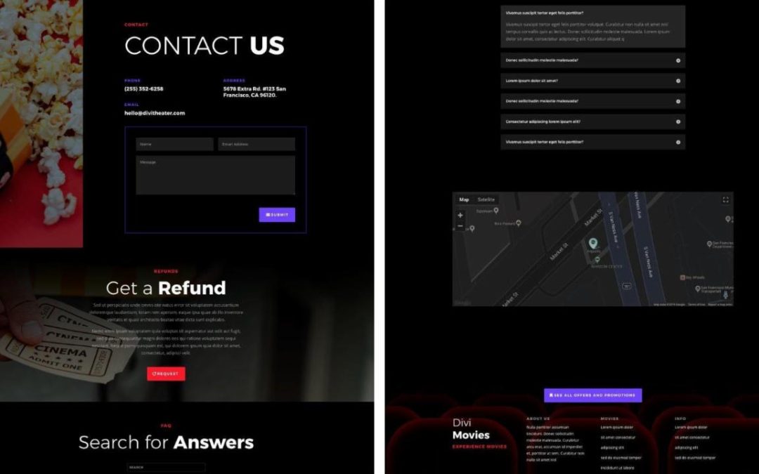 ET – Movie Theater Contact Page