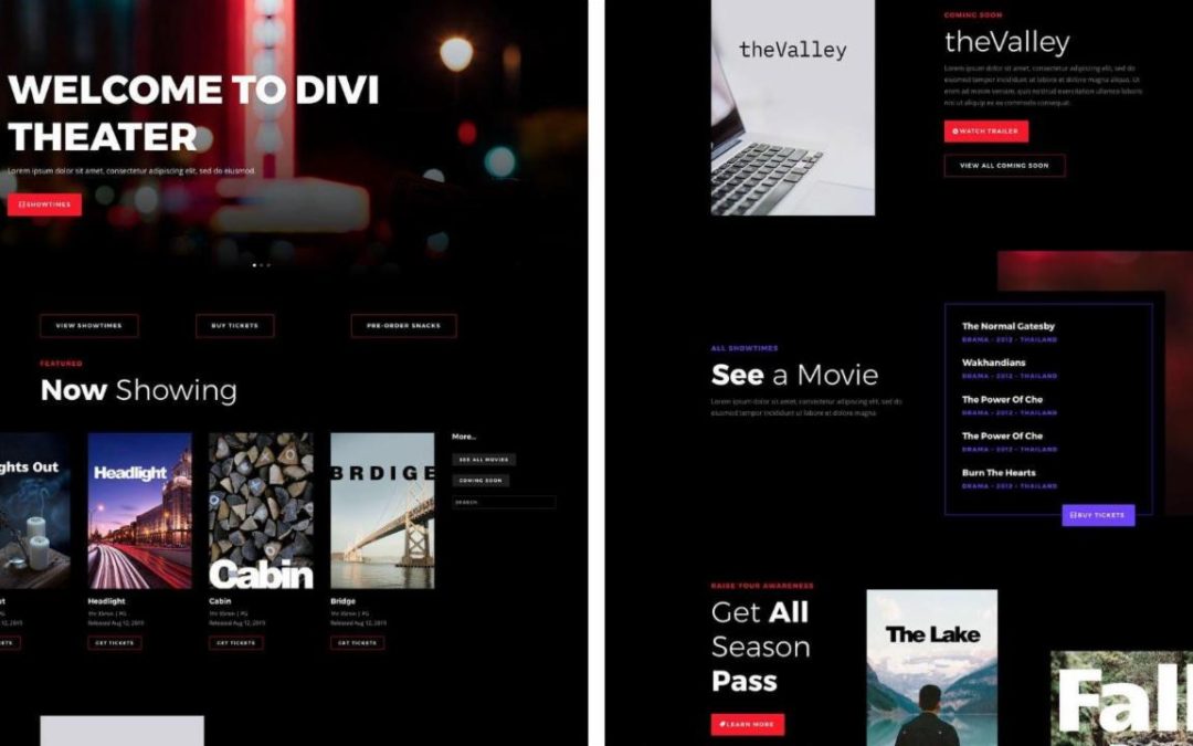 ET – Movie Theater Landing Page