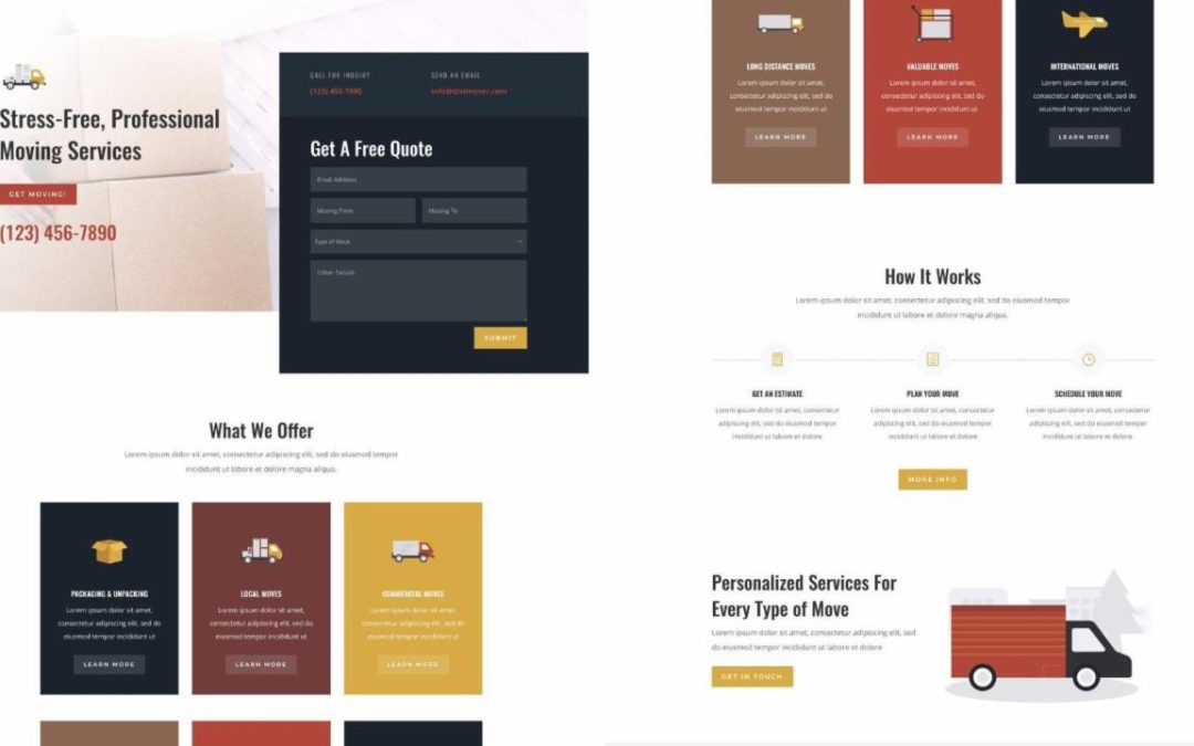 ET – Moving Company Landing Page
