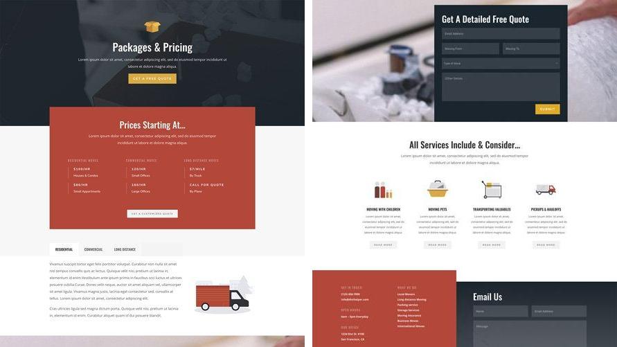 ET – Moving Company Pricing Page
