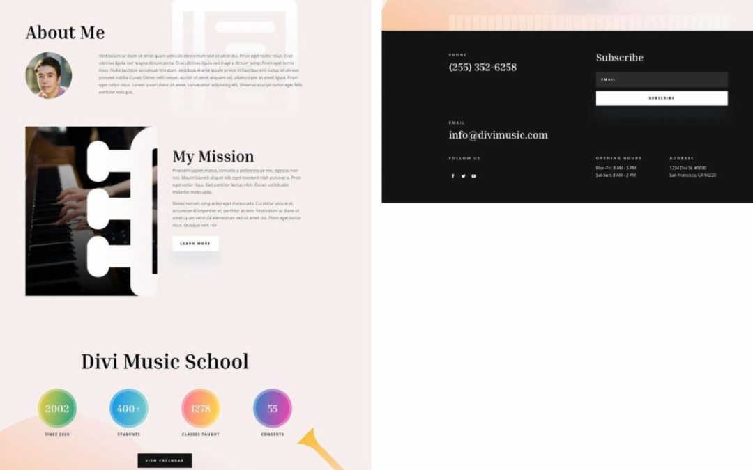 ET – Music Teacher About Page