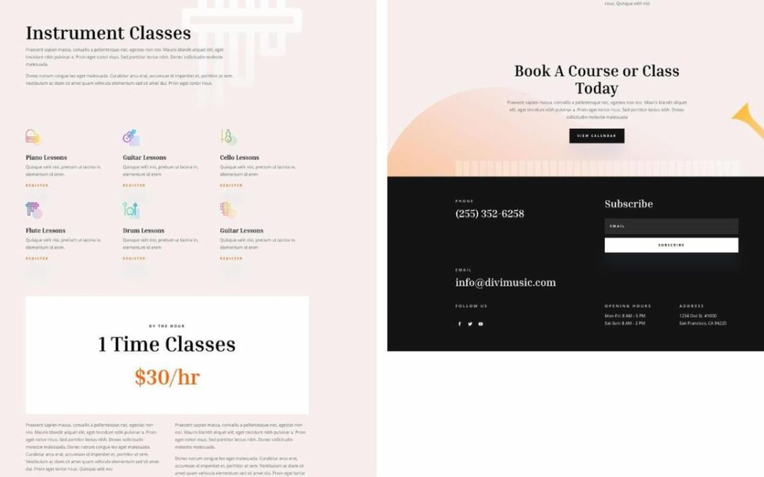 ET – Music Teacher Classes Page