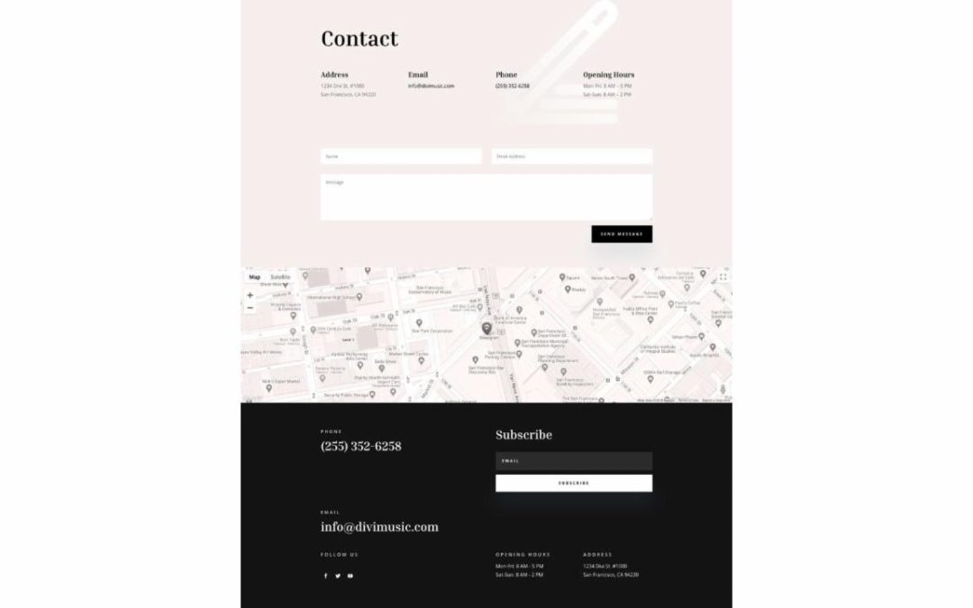 ET – Music Teacher Contact Page