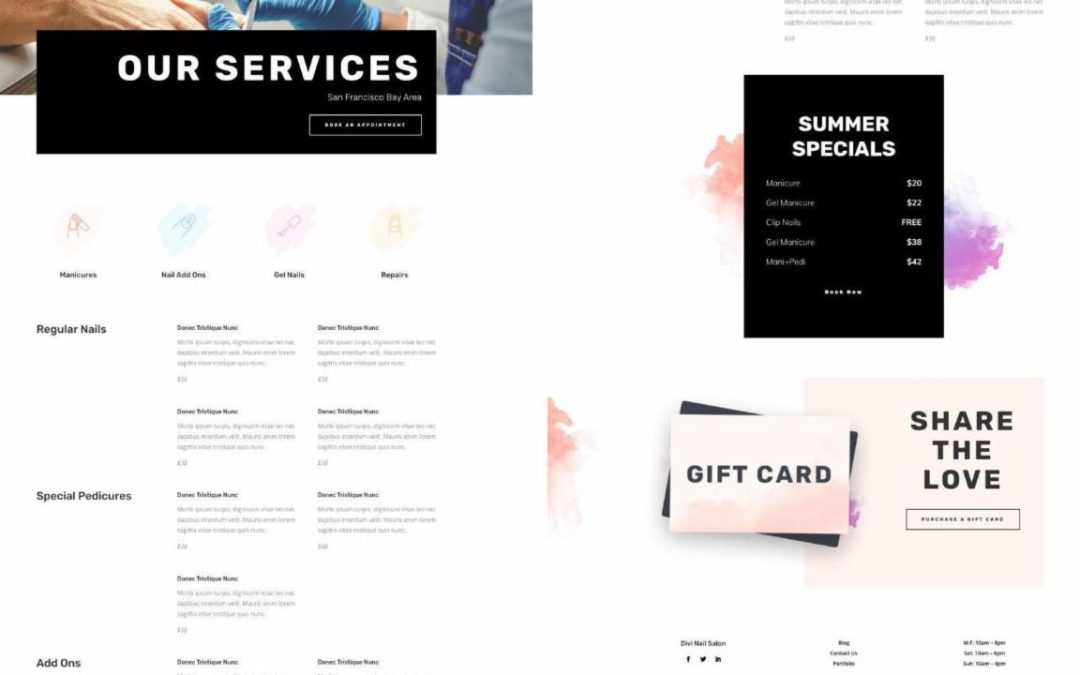 ET – Nail Salon Services Page