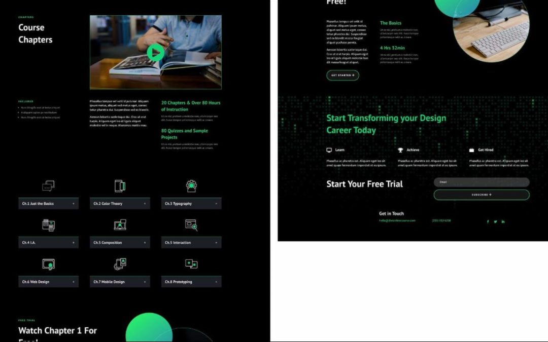 ET – Online Course Chapters Page