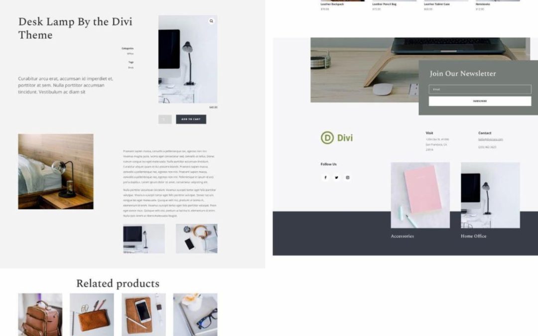 ET – Online Store Product Page