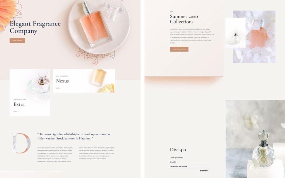 ET – Perfumery Landing Page