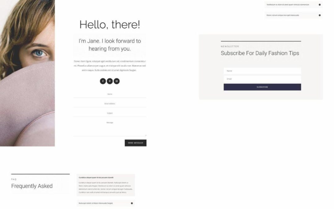 ET – Personal Stylist Contact Page