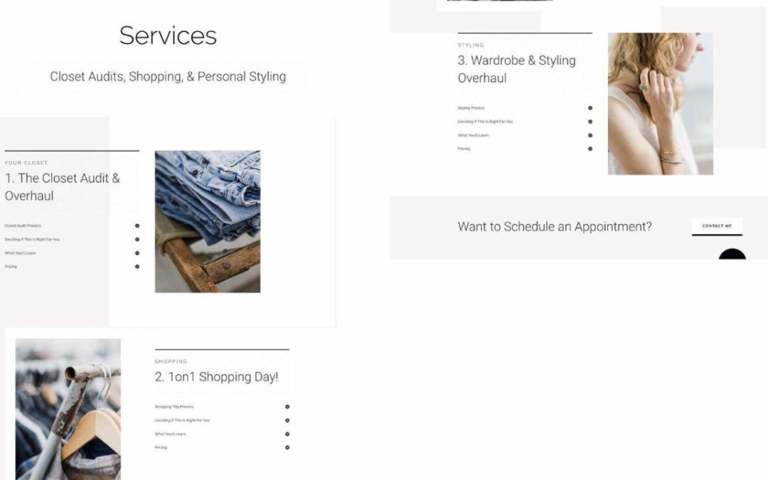 ET – Personal Stylist Services Page
