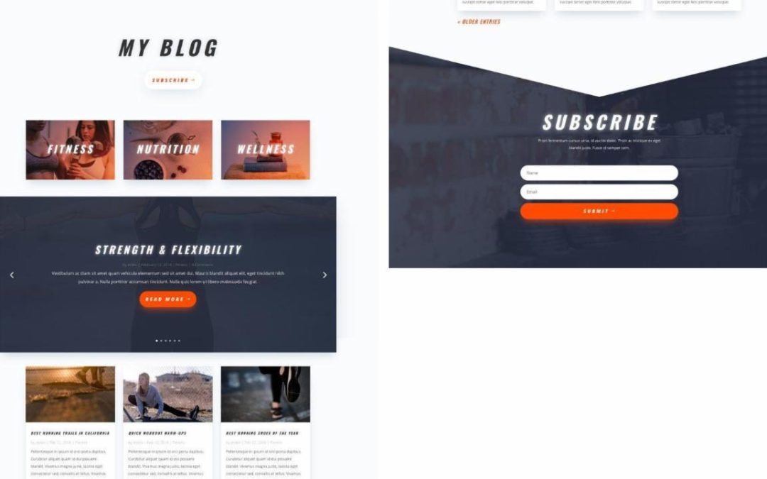 ET – Personal Trainer Blog Page