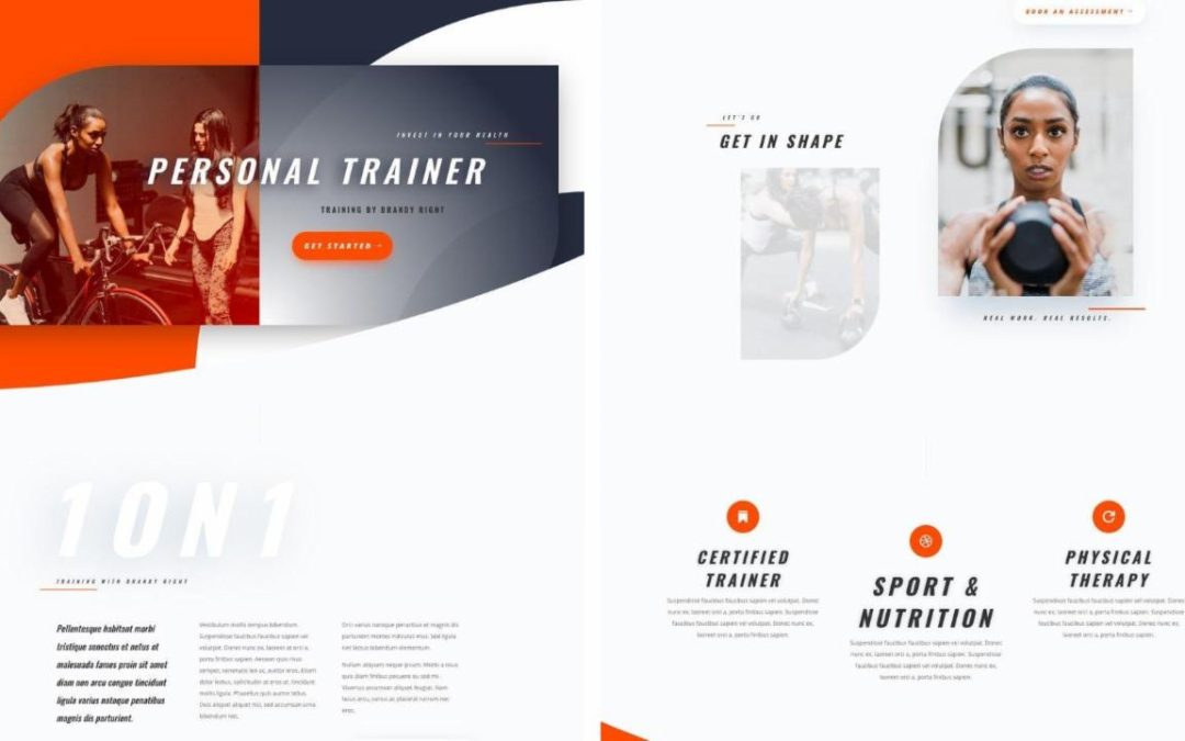 ET – Personal Trainer Landing Page